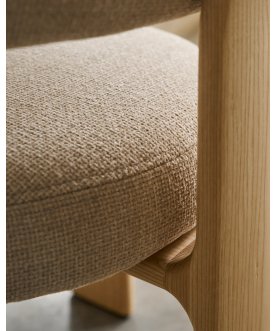 Стул-кресло Granite бежевое / натуральное