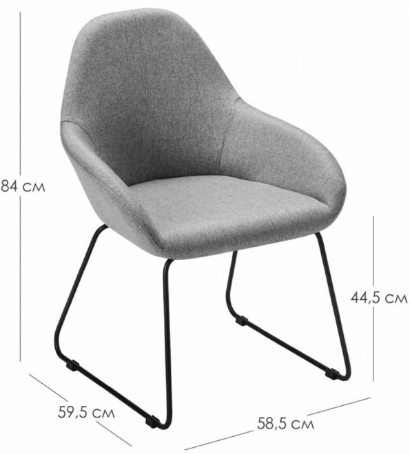 Кресло Kent Diag beige / линк золото