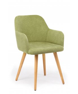 Стул-кресло Инфини терракота (ocean 015) / светлое дерево