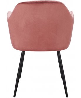 Стул-кресло Алфео пепельно розовый