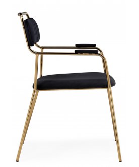 Стул-кресло Aspen black / gold