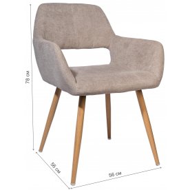 Стул на металлокаркасе Оливер