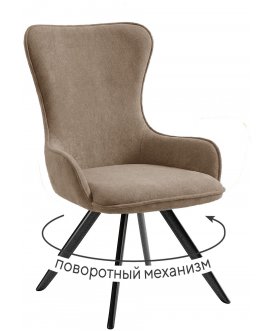 Металлический стул поворотное DikLine 333 зеленый / черный