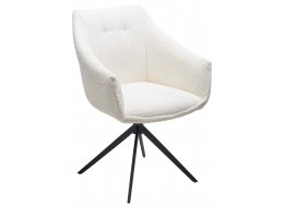 Кресло Clouds букле белый wales 101 / черный