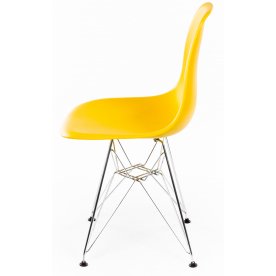 Стул Eames PC-015 желтый ножки металл