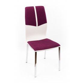 Стул F668 фиолетовый / белый