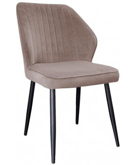 Стул на металлокаркасе DikLine 222M latte / черный