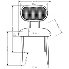 Стул на металлокаркасе K503