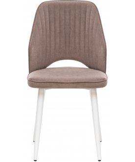 Металлический стул Арман латте / белый