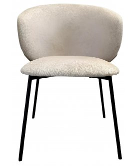 Дизайнерский стул Бол букле латте / черный каркас