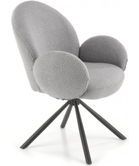 Дизайнерский стул K498 серый / черный