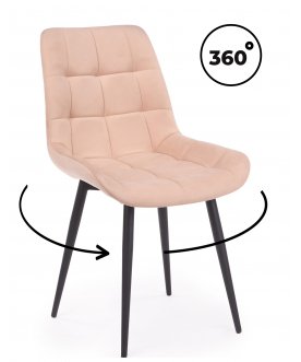 Стулья на металлокаркасе Челси 360 бежевый (zd 210) / черный