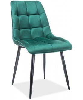 Стул на металлокаркасе Chic зеленый / черный