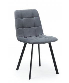 Комплект стульев Чилли 4 шт темно-серый / черный