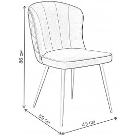 Стул на металлокаркасе 209