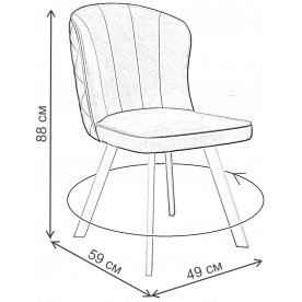 Стул на металлокаркасе Dikline 219