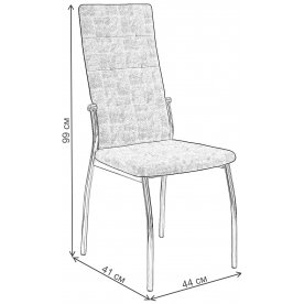 Стул на металлокаркасе DikLine Галс-М