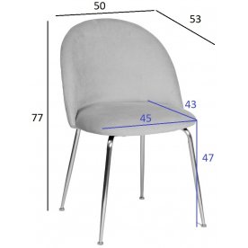 Стул на металлокаркасе Джим