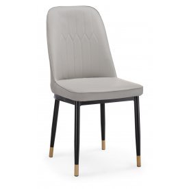 Стул на металлокаркасе Flor light gray / black