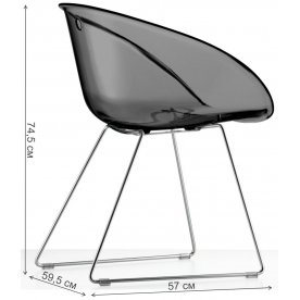 Стул на металлокаркасе Gliss