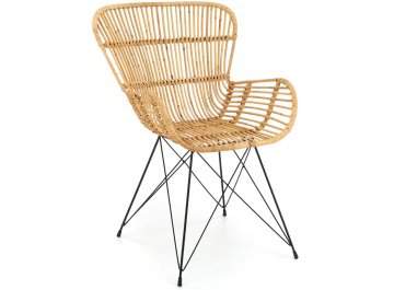 Стул на металлокаркасе K335 плетеный