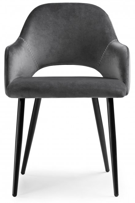 Стул на металлокаркасе Konor dark gray