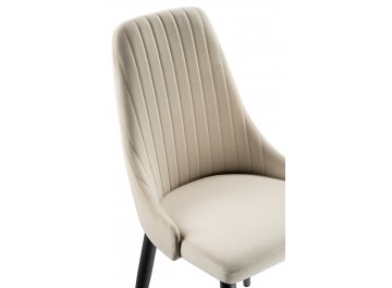 Стул на металлокаркасе Kora beige / black