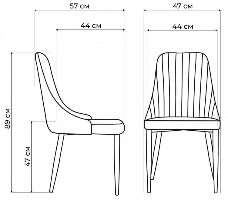 Стул на металлокаркасе Kora dark pink / white