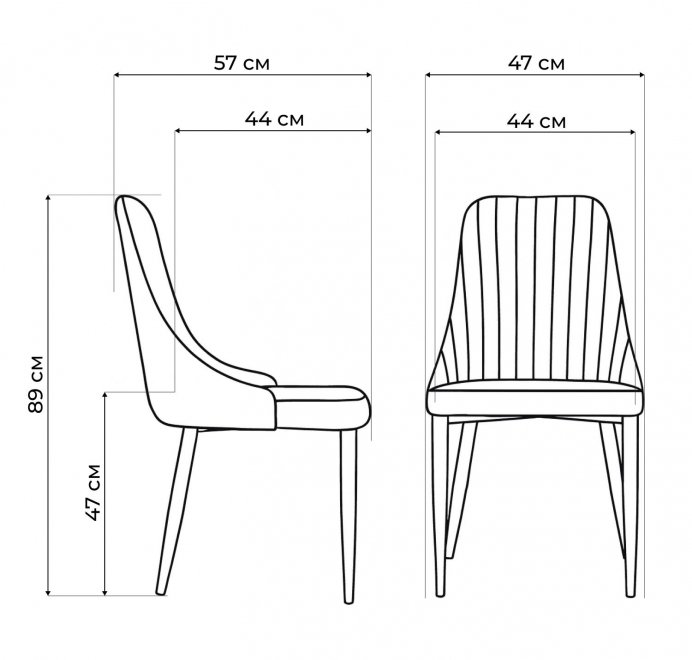 Стул на металлокаркасе Kora white / beige