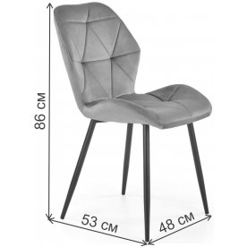 Стул на металлокаркасе Ладис