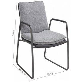 Стул на металлокаркасе Malabo