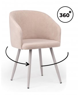 Стул-кресло Монер светло-серый (glory 36) / серый