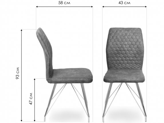 Стул на металлокаркасе LH-10 black