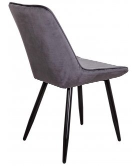 Стул на металлокаркасе Nika велюр серый