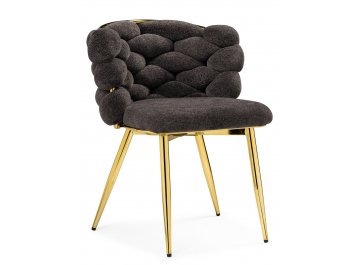 Стул на металлокаркасе Rendi gold /  gray