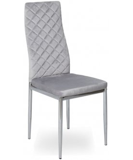 Стул на металлокаркасе Рин grey / chrome
