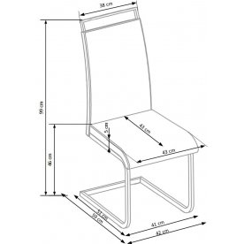 Стул на металлокаркасе K348