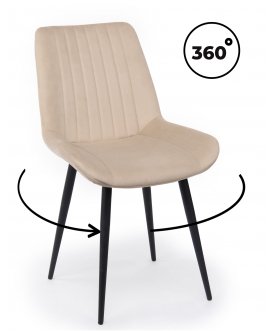 Стул на металлокаркасе Седа бежевый (zd 210) / черный