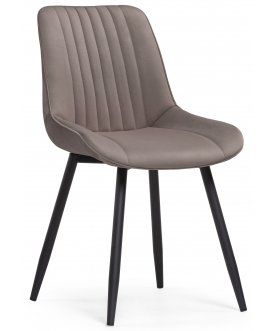 Комплект стульев Онда 4 шт латте велюр / черные ножки конус