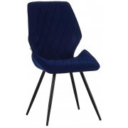 синий велюр / черный