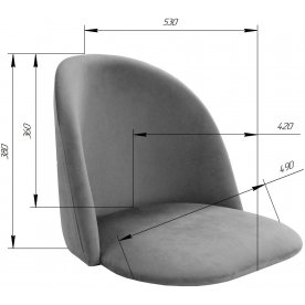 Стул на металлокаркасе SHT-ST35-1/S106