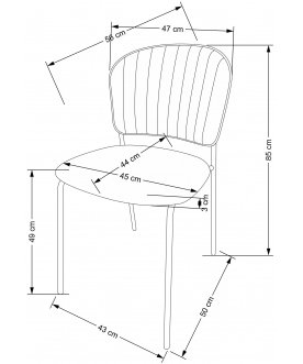 Стул на металлокаркасе K499