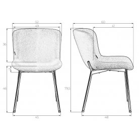 Стул на металлокаркасе Milo