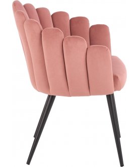 Стул дизайнерский K410 розовый / черный