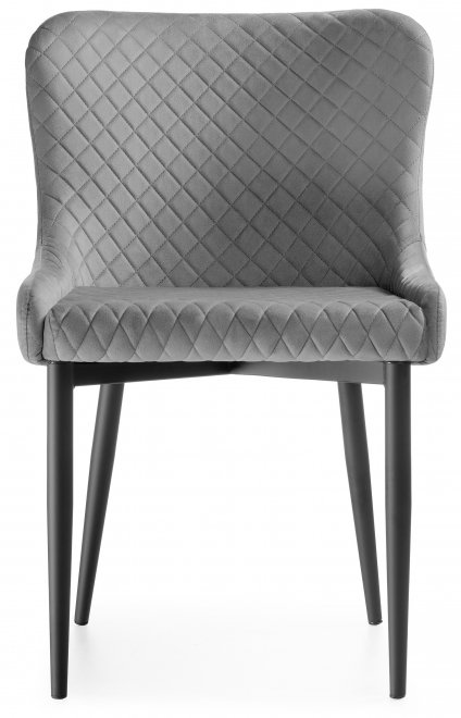 Стул на металлокаркасе Teo light gray / black