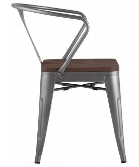 Стул на металлокаркасе Тиоли Арм Вуд