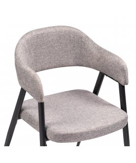 Стул-кресло Twin gray / black