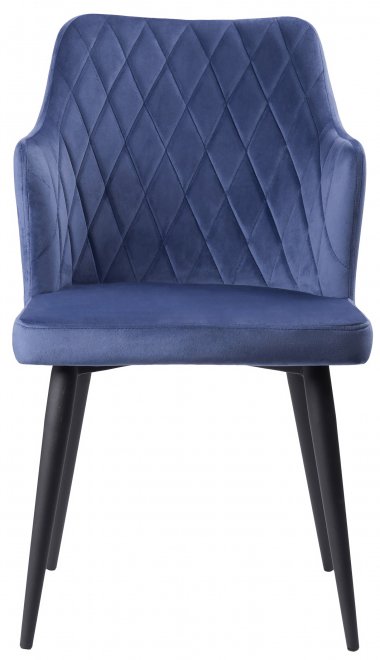 Стул на металлокаркасе Velen dark blue