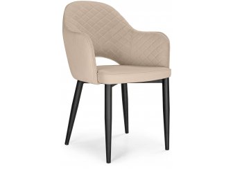 Стул на металлокаркасе Vener beige / black