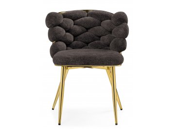 Стул на металлокаркасе Rendi gold / gray - Уцененный экземпляр